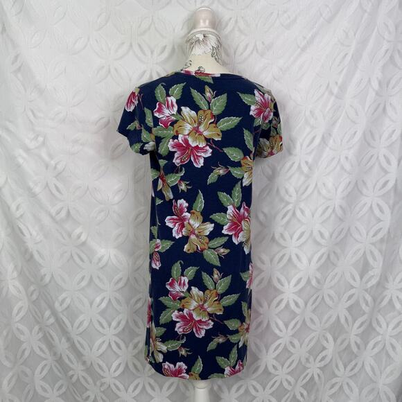 Polo Ralph Lauren Navy Blue Floral Shift Dress Size M - Picture 3 of 5